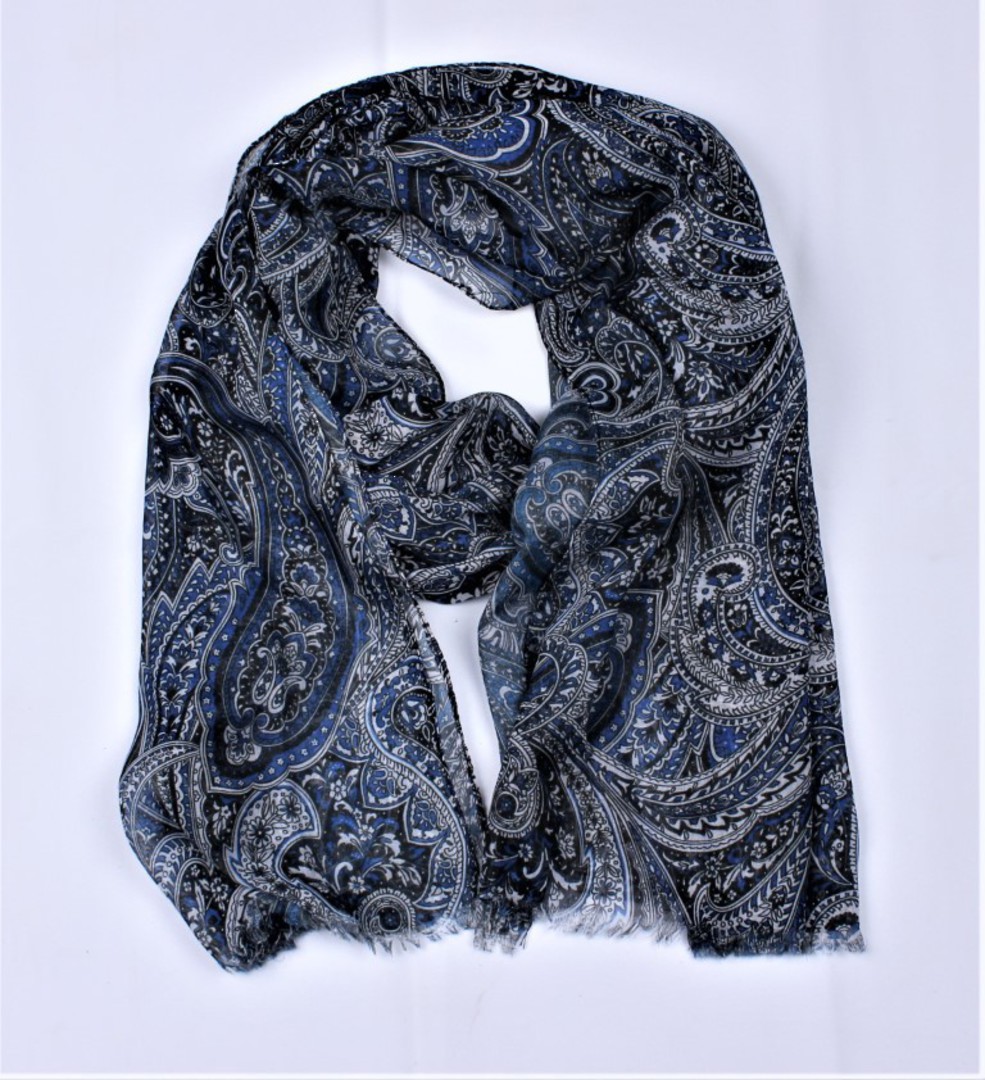 Alice & Lily printed scarf blue Style : SC/4925/BLU image 0